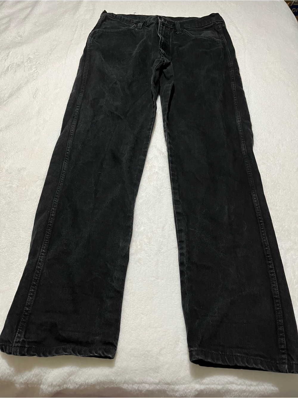 Men's Black Rustler Jeans - 34x32